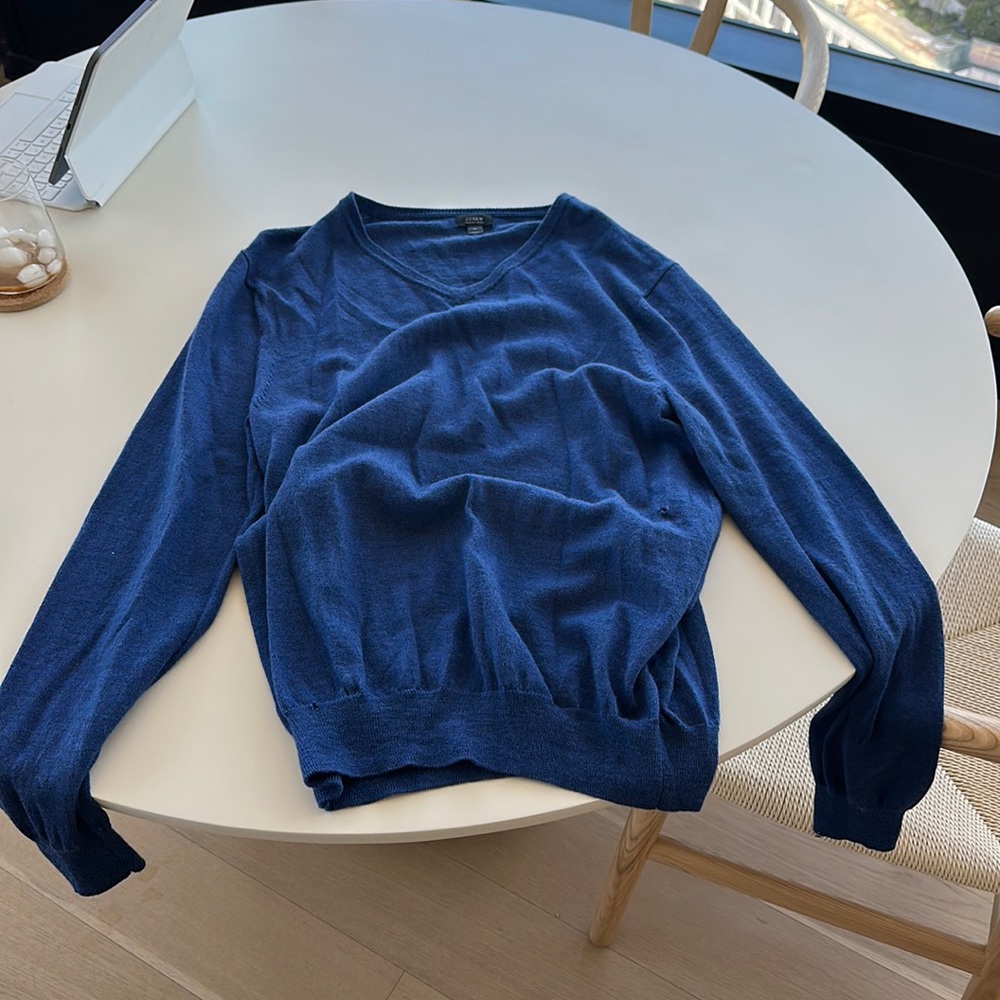 JCrew merino wool sweater, blue size m